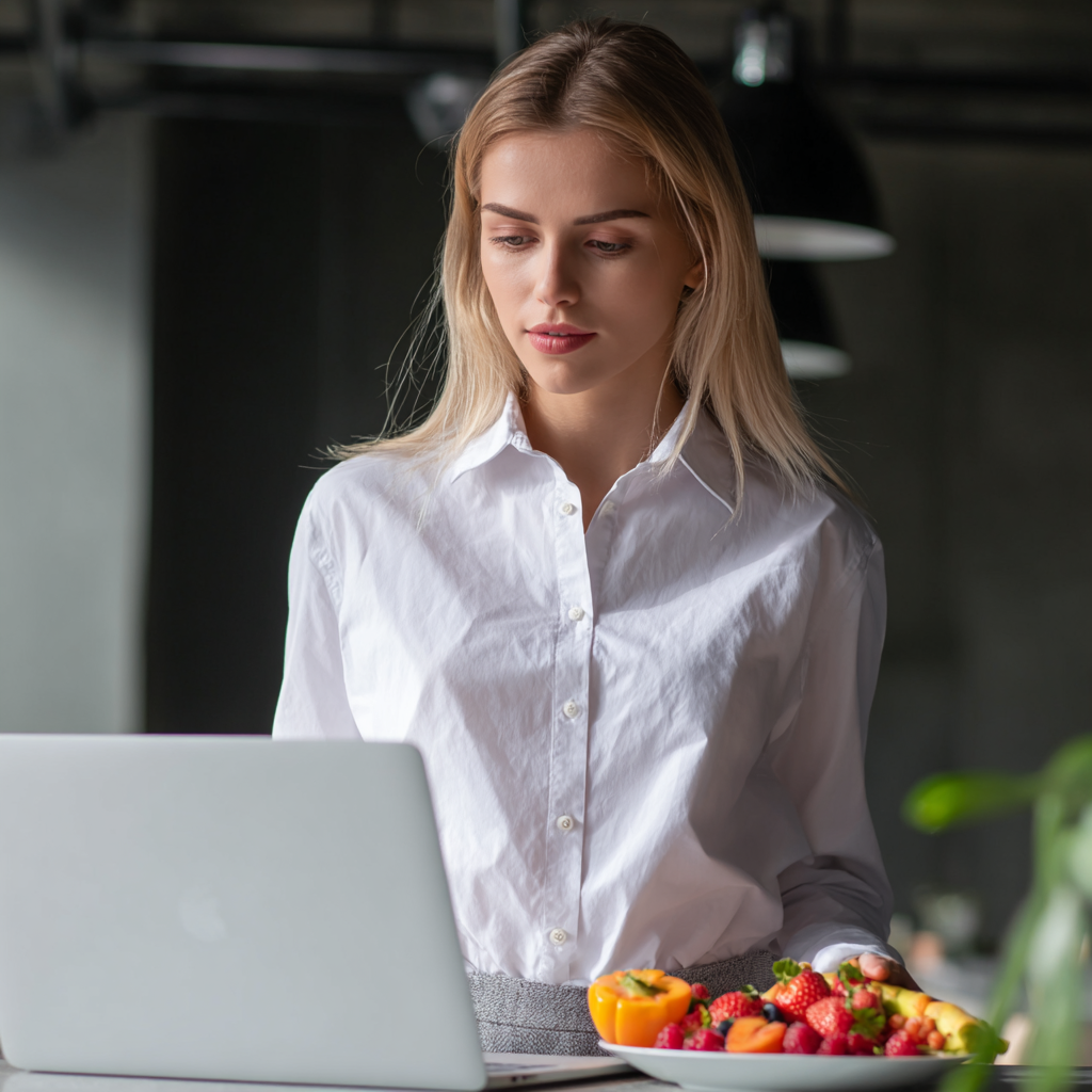 Професійний дієтолог консультує клієнта